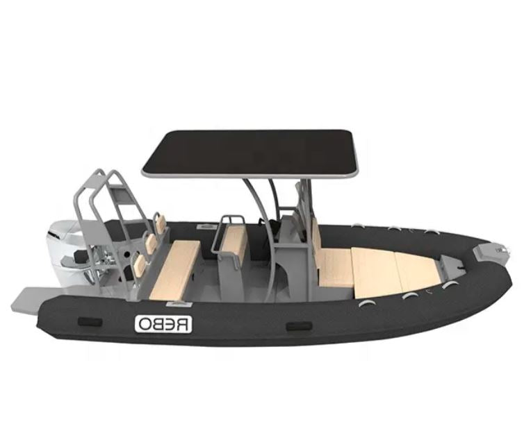 18ft Double Deep V Hull Aluminum Inflatable Boat