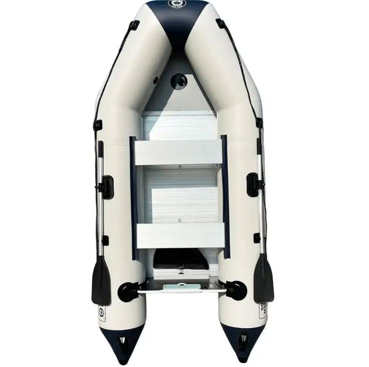 Inflatable Sport Boat With Paddles, Air Pump, And Carry Bag