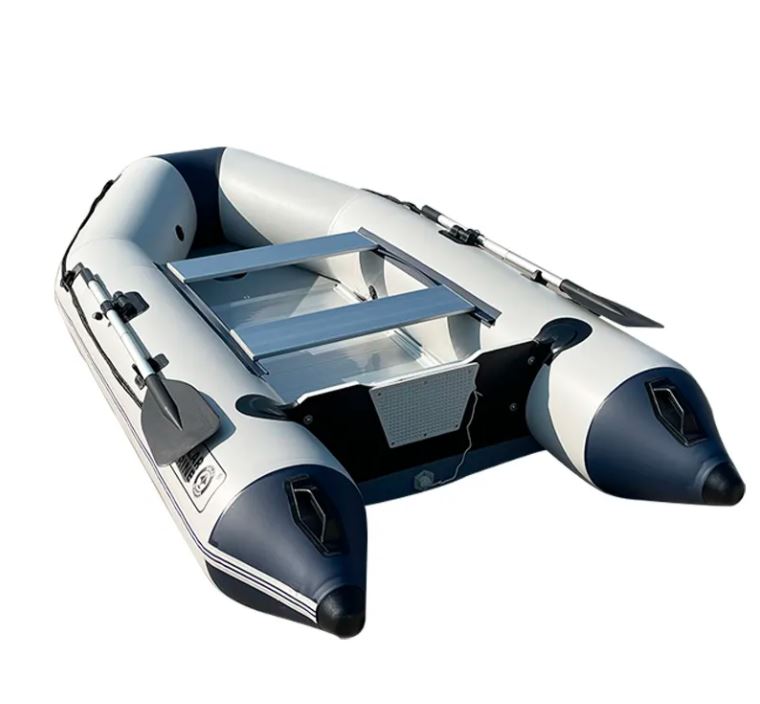 Inflatable Sport Boat With Paddles, Air Pump, And Carry Bag