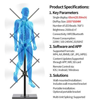 3D Hologram Projector And Display Stand