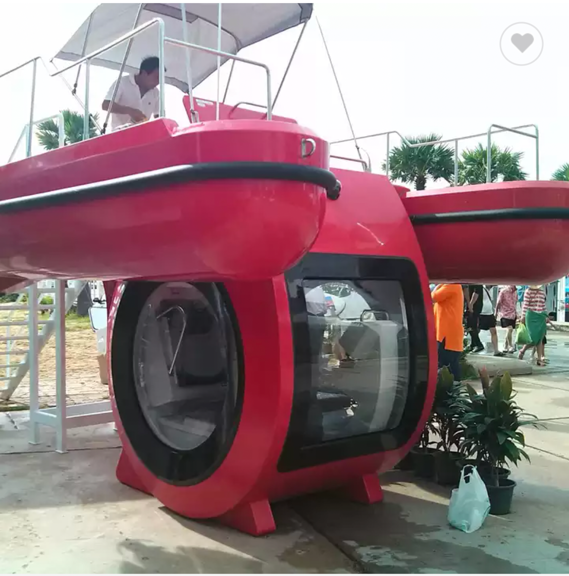 Underwater Viewing Submarine Hybrid Pontoon Boat